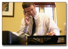 Cable company phone service call forward to a virtual receptionist