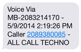 Voice Mail notification